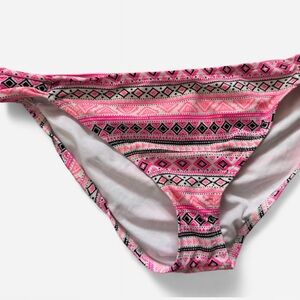 Rue21 Pink and White Bikini Bottom